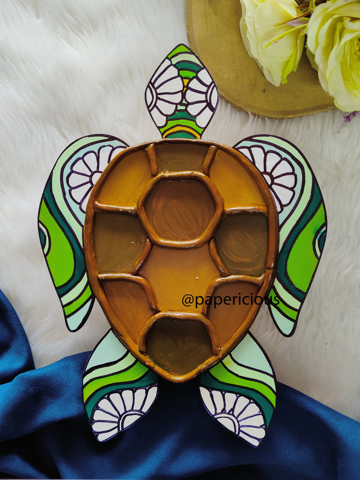 PAPERICIOUS 4mm thick Pre Marked MDF Base Tortoise