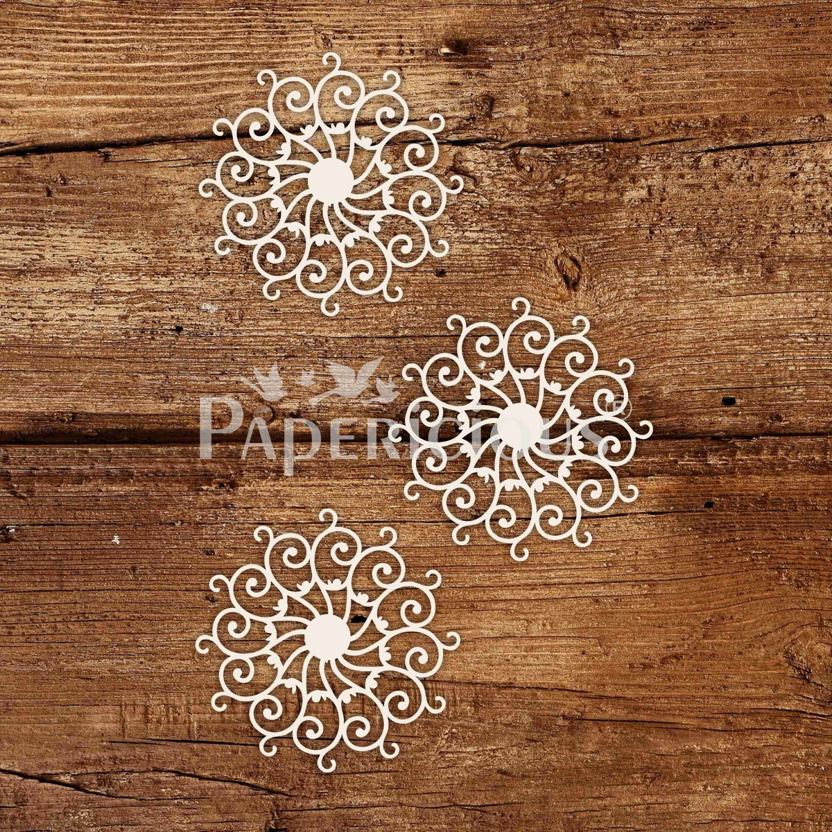 Swirly Mozzo - White Laser Cut Chippis
