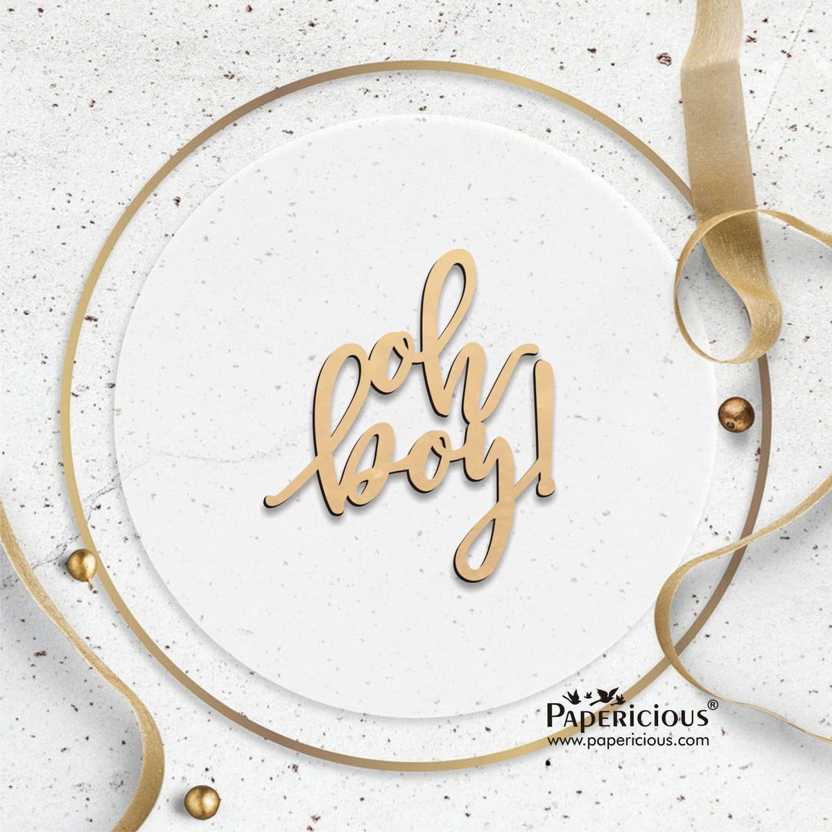 PAPERICIOUS MDF Cutout - Oh Baby - 6 Nos - Style 10113