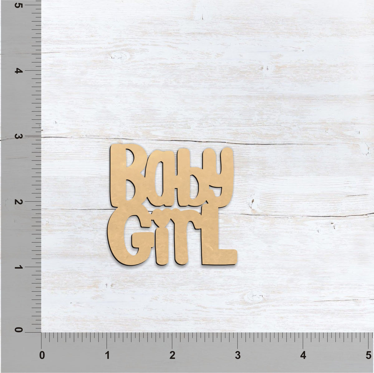 PAPERICIOUS MDF Cutout - Baby Girl - 6 Nos - Style 10116