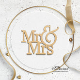 PAPERICIOUS MDF Cutout - Mr & Mrs - 6 Nos - Style 10117