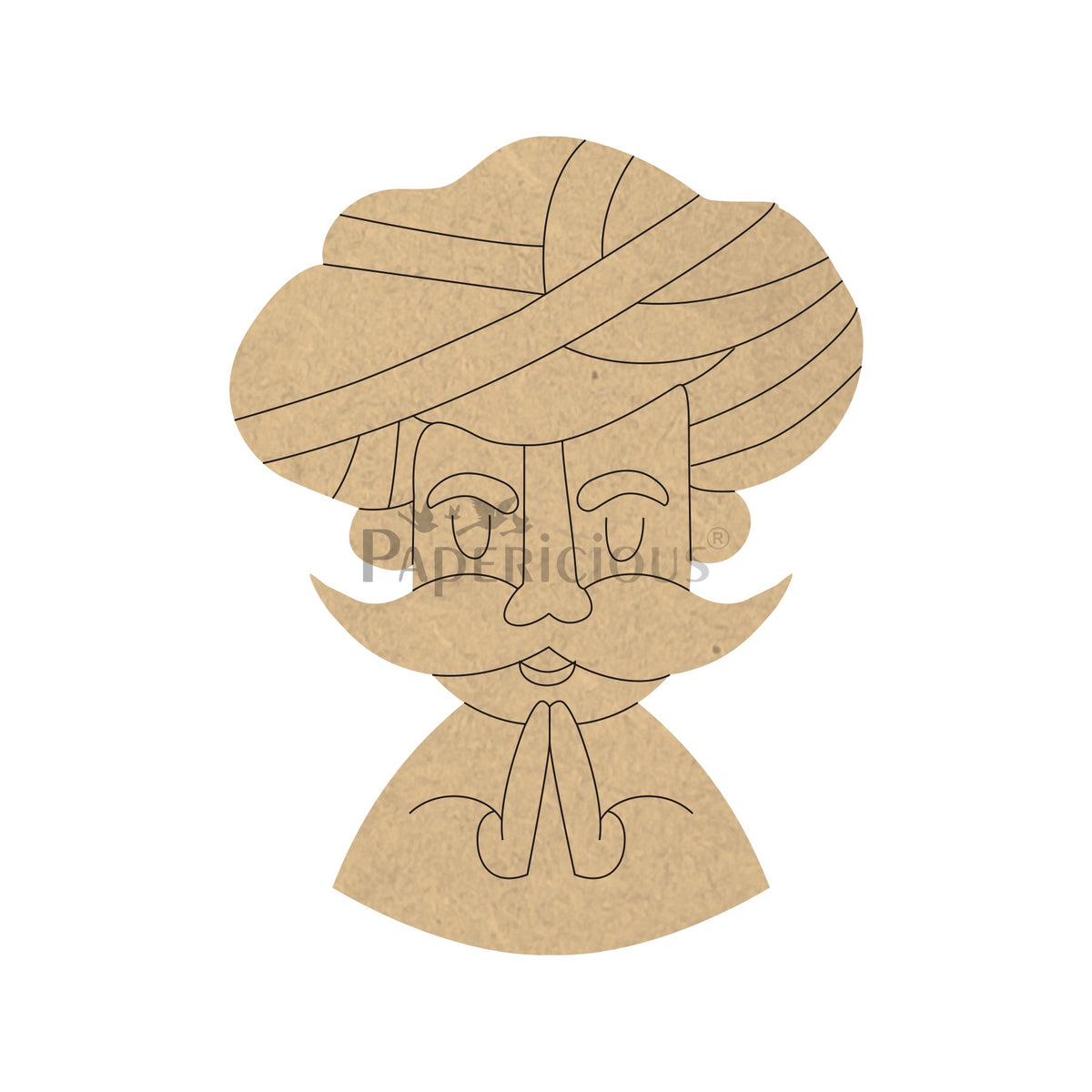 PAPERICIOUS 4mm thick Pre Marked MDF Base Ram Ram Sa