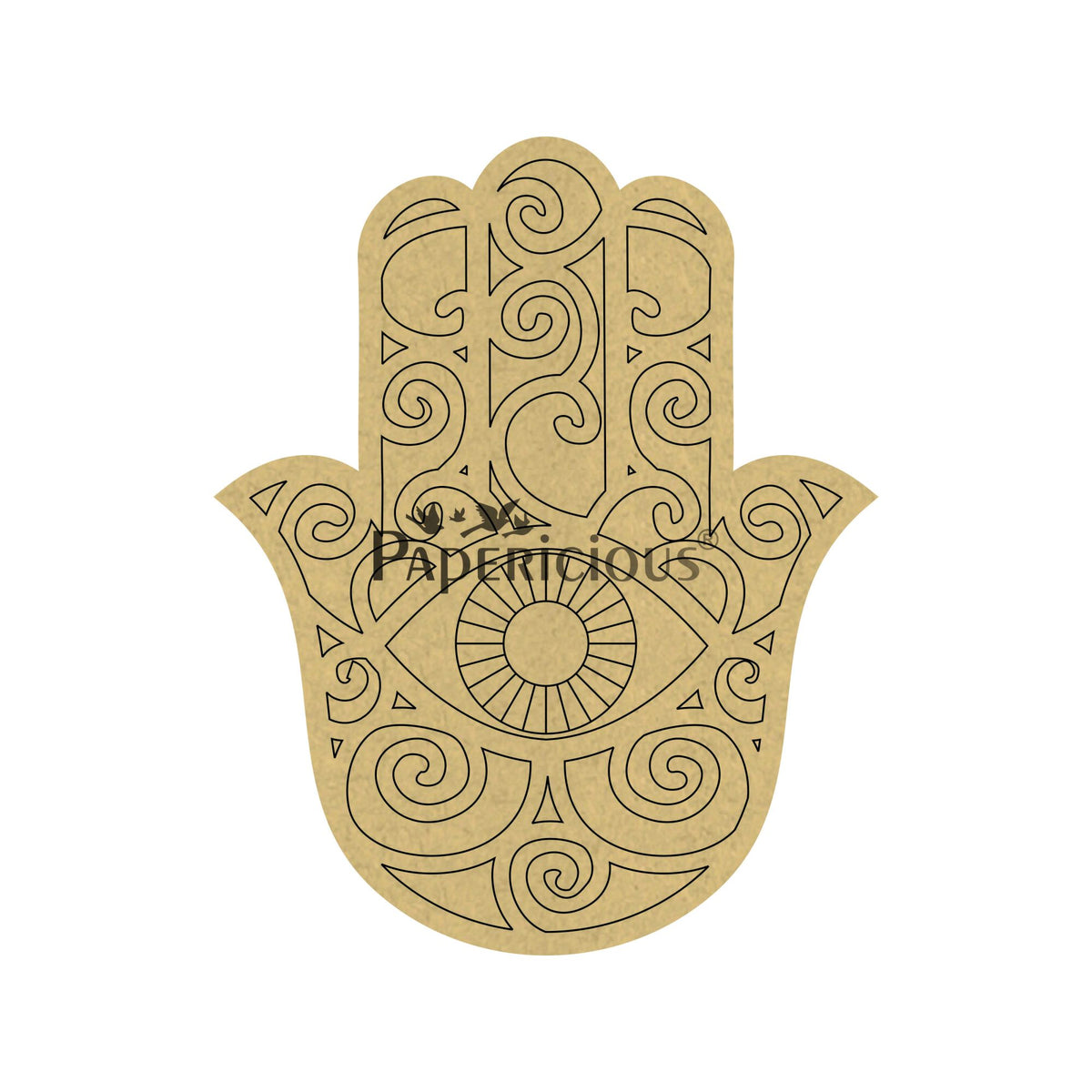 PAPERICIOUS 4mm thick Pre Marked MDF Texture of Hand