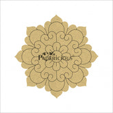PAPERICIOUS 4mm thick Pre Marked MDF Mandala Flower