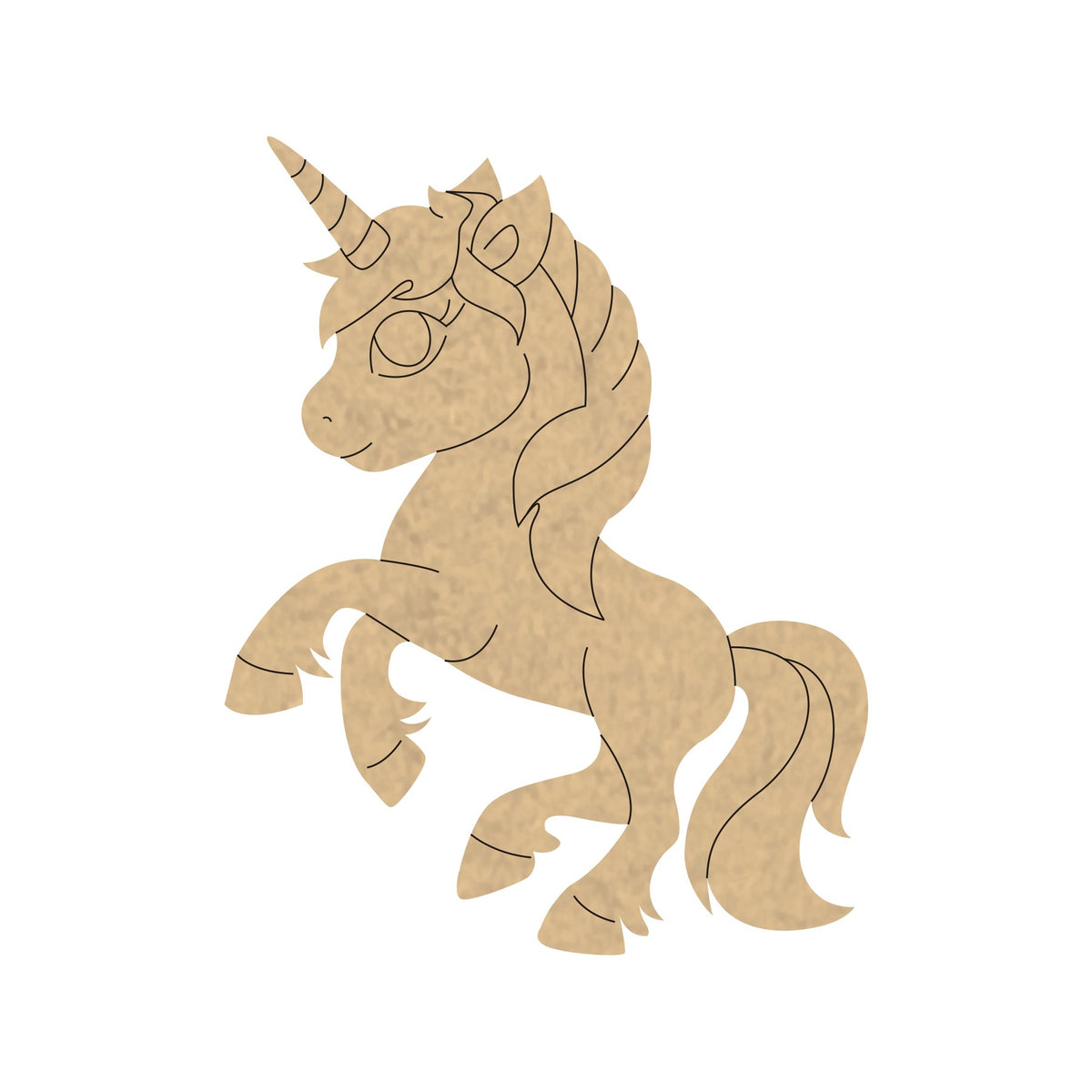 PAPERICIOUS 4mm thick Pre Marked MDF Unicorn