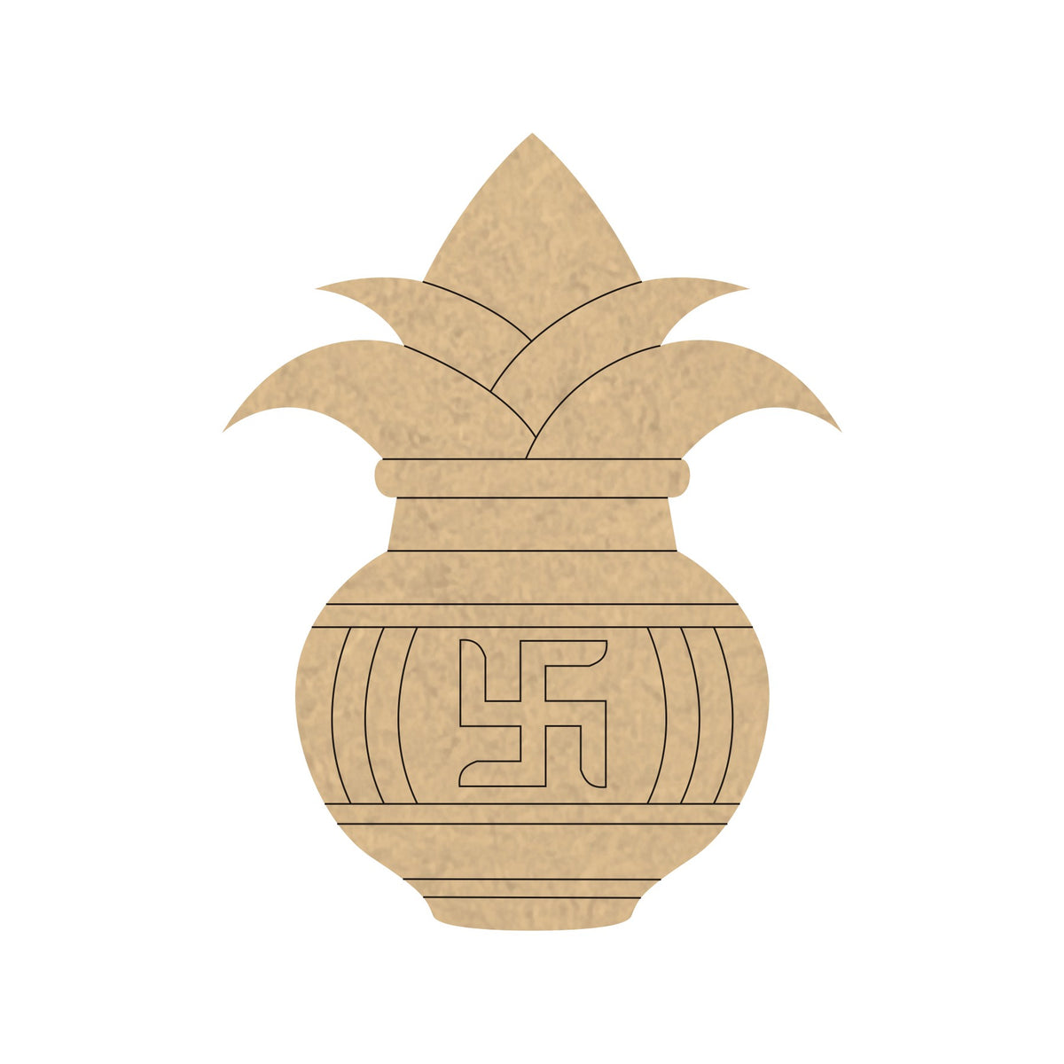 PAPERICIOUS 4mm thick Pre Marked MDF Kalash