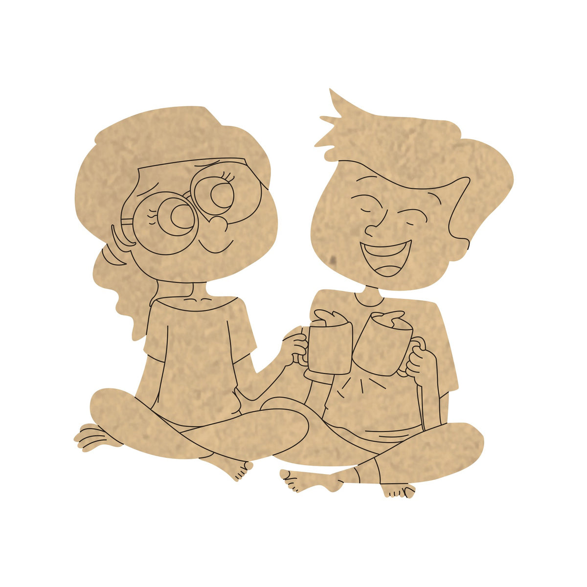 PAPERICIOUS 4mm thick Pre Marked MDF Chai Chat