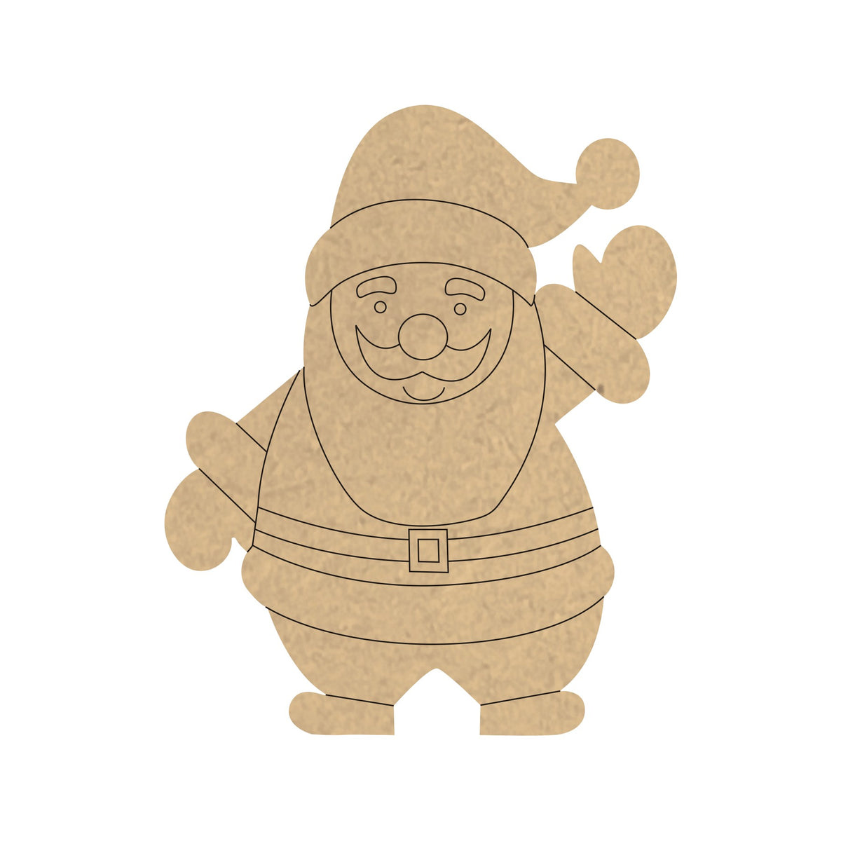 PAPERICIOUS 4mm thick Pre Marked MDF Santa Claus