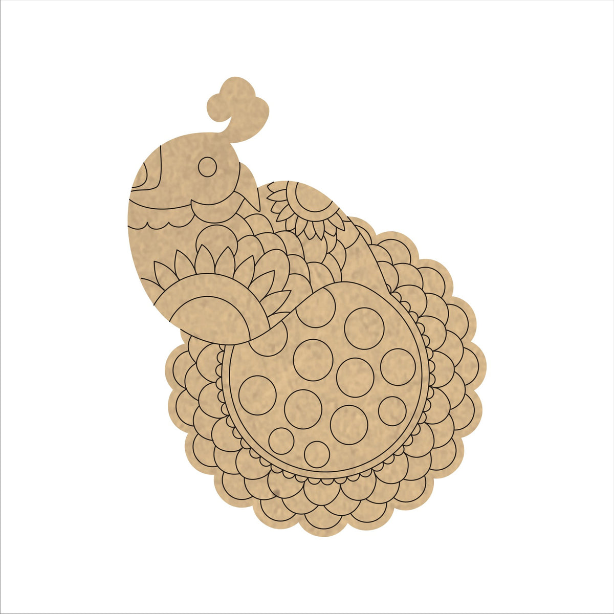 PAPERICIOUS 4mm thick Pre Marked MDF Base Peacock