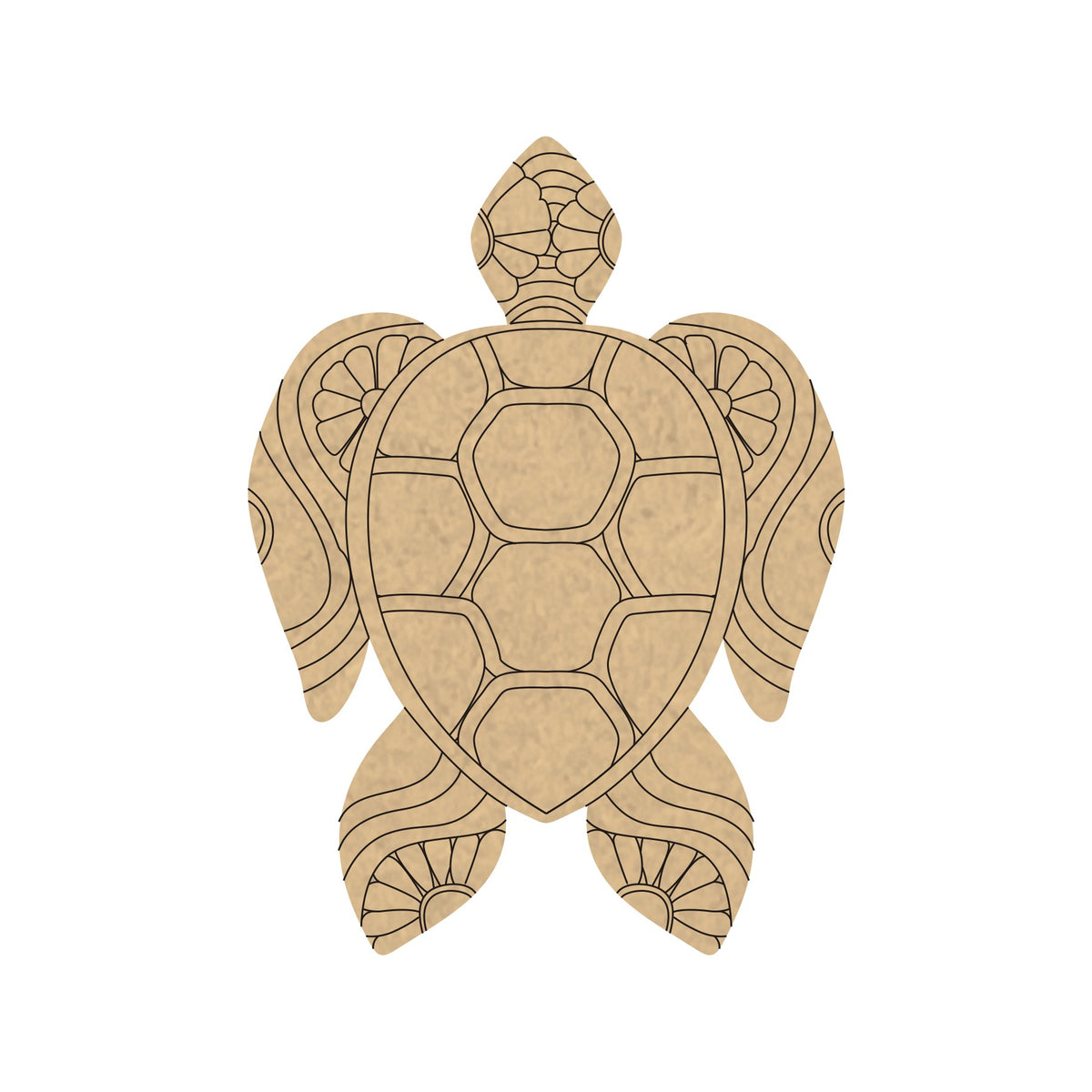 PAPERICIOUS 4mm thick Pre Marked MDF Base Tortoise