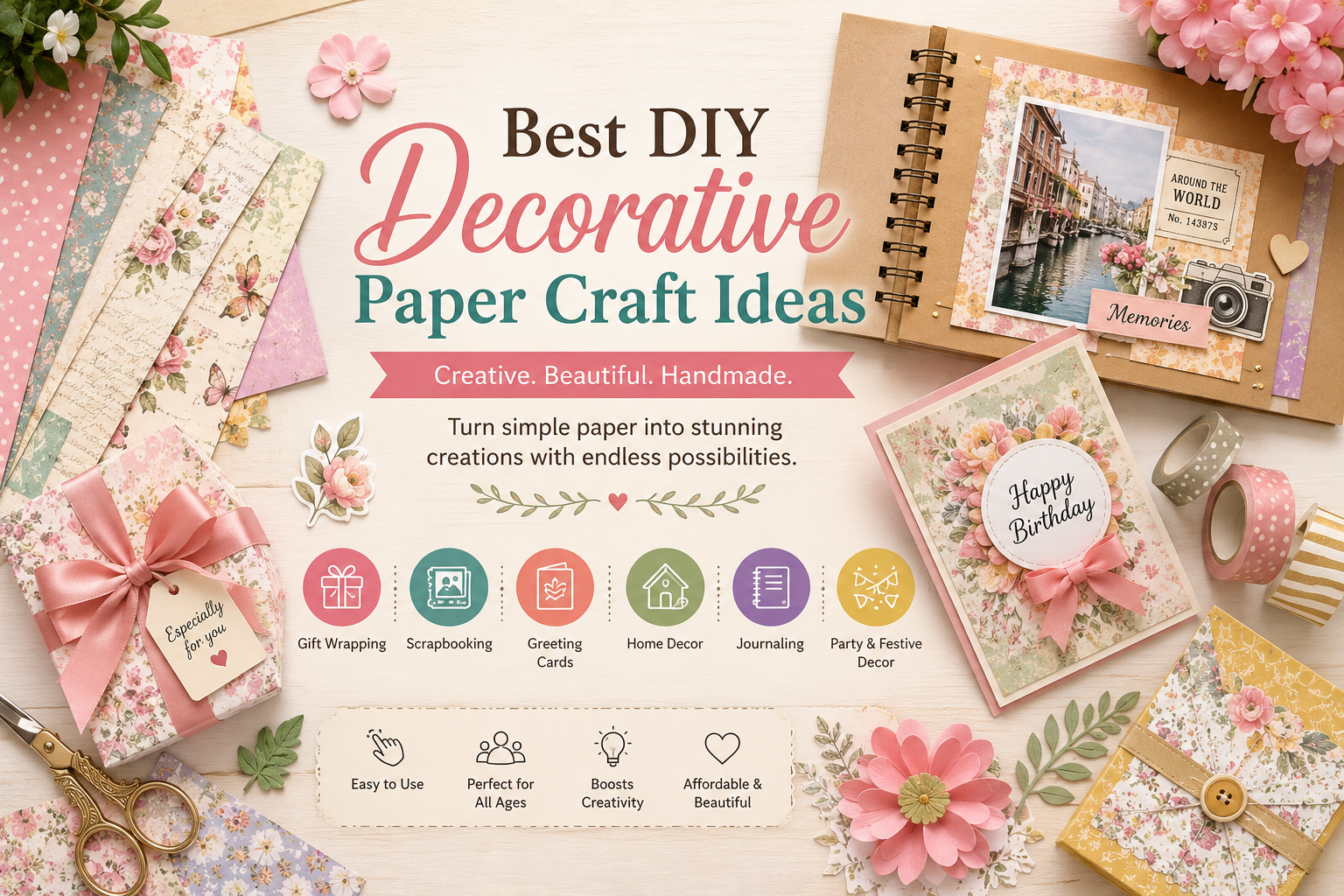 Top DIY Craft Ideas Using Decorative Paper (2026)