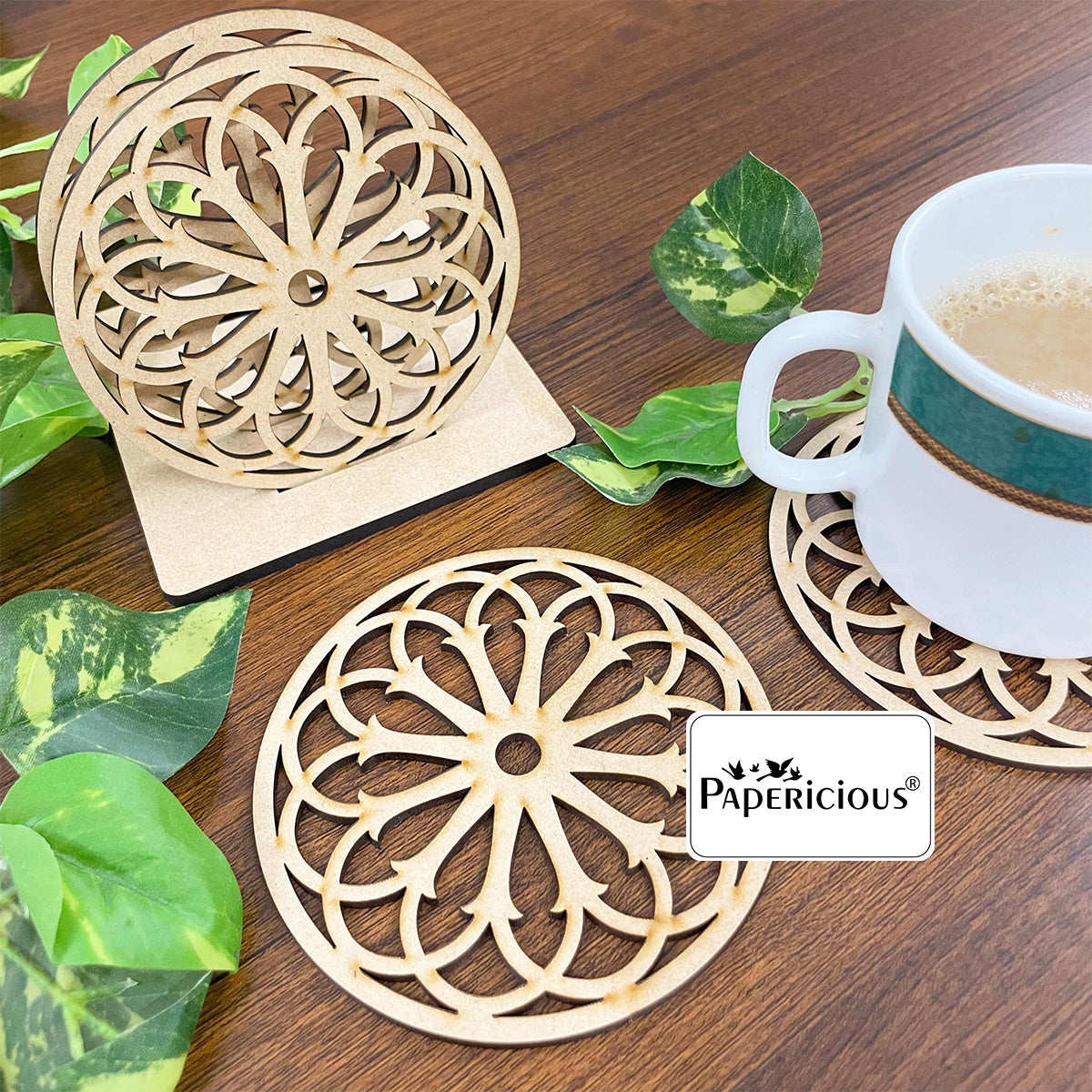 MDF Lasercut Coasters  - Energy Chakra