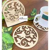 MDF Lasercut Coasters  - Bird on the Branch