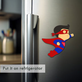 Wooden Fridge Magnet - Superman