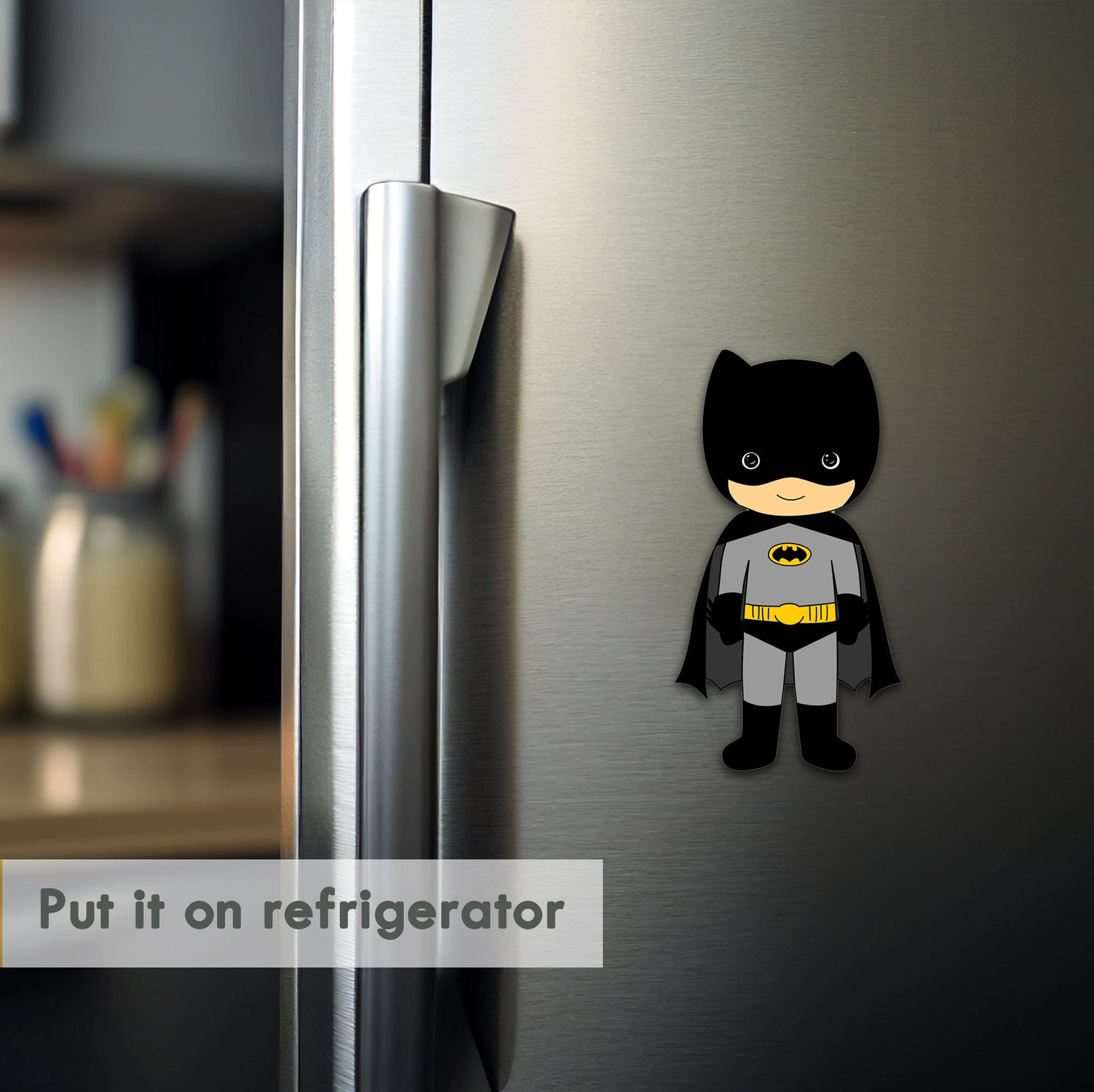 Wooden Fridge Magnet - Batman