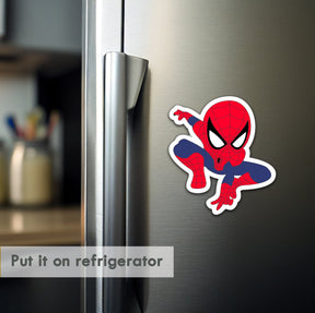 Wooden Fridge Magnet - Spiderman Style