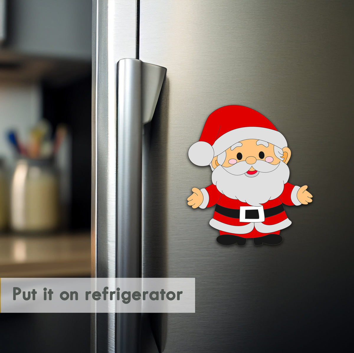 Wooden Fridge Magnet - Santa Claus