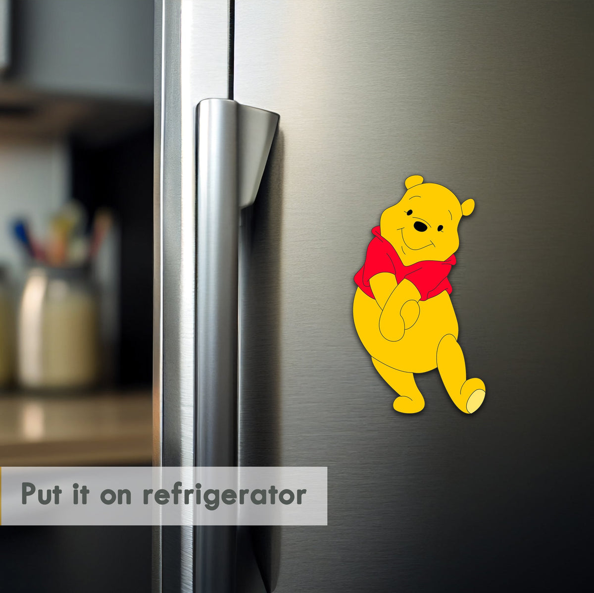 Wooden Fridge Magnet - Winnie The Pooh