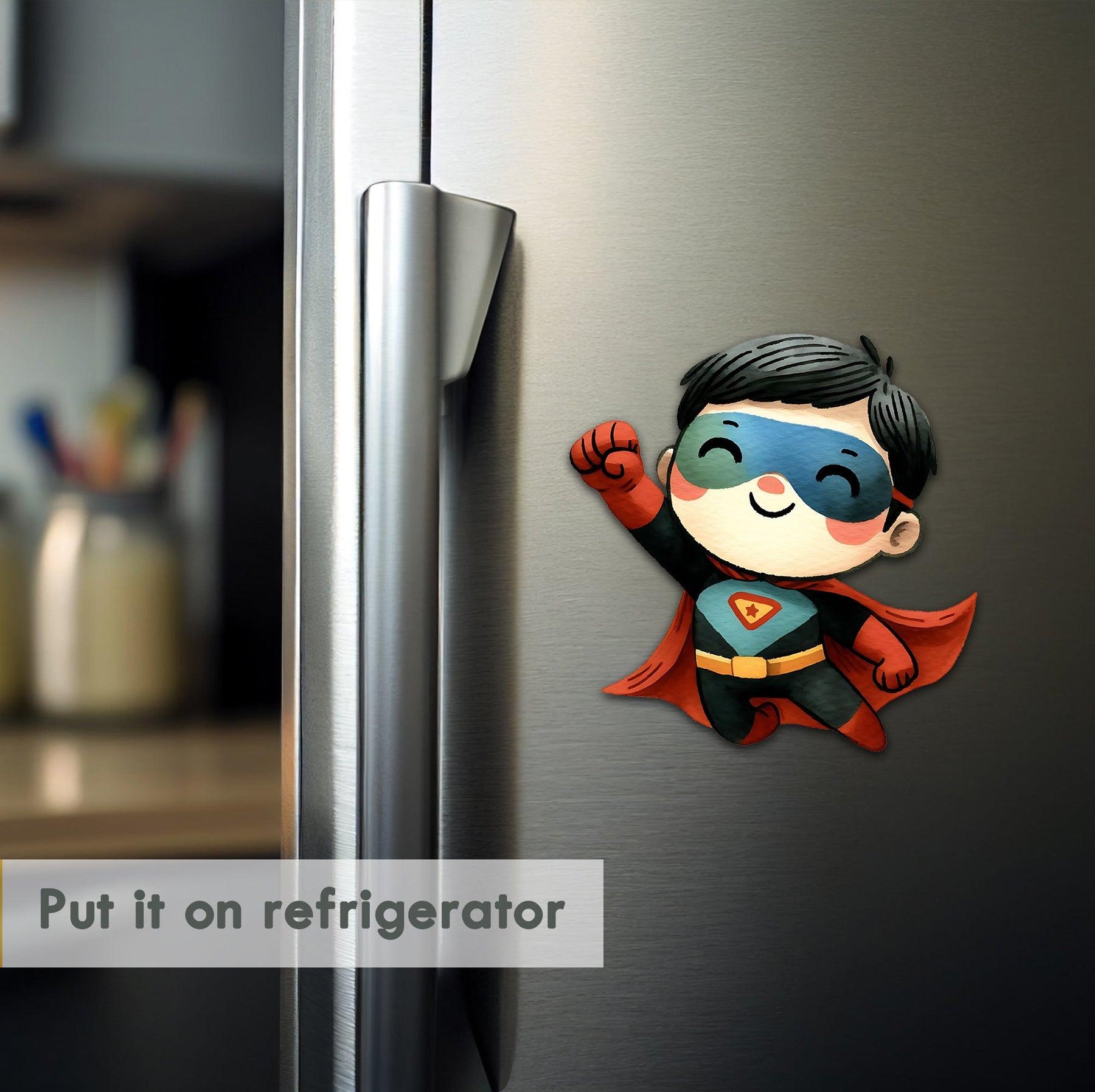 Wooden Fridge Magnet - Mighty Raju