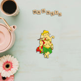 Wooden Fridge Magnet - Ganesh