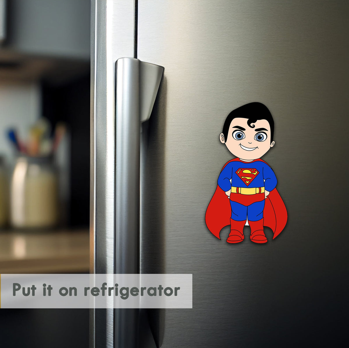 Wooden Fridge Magnet - Spiderman