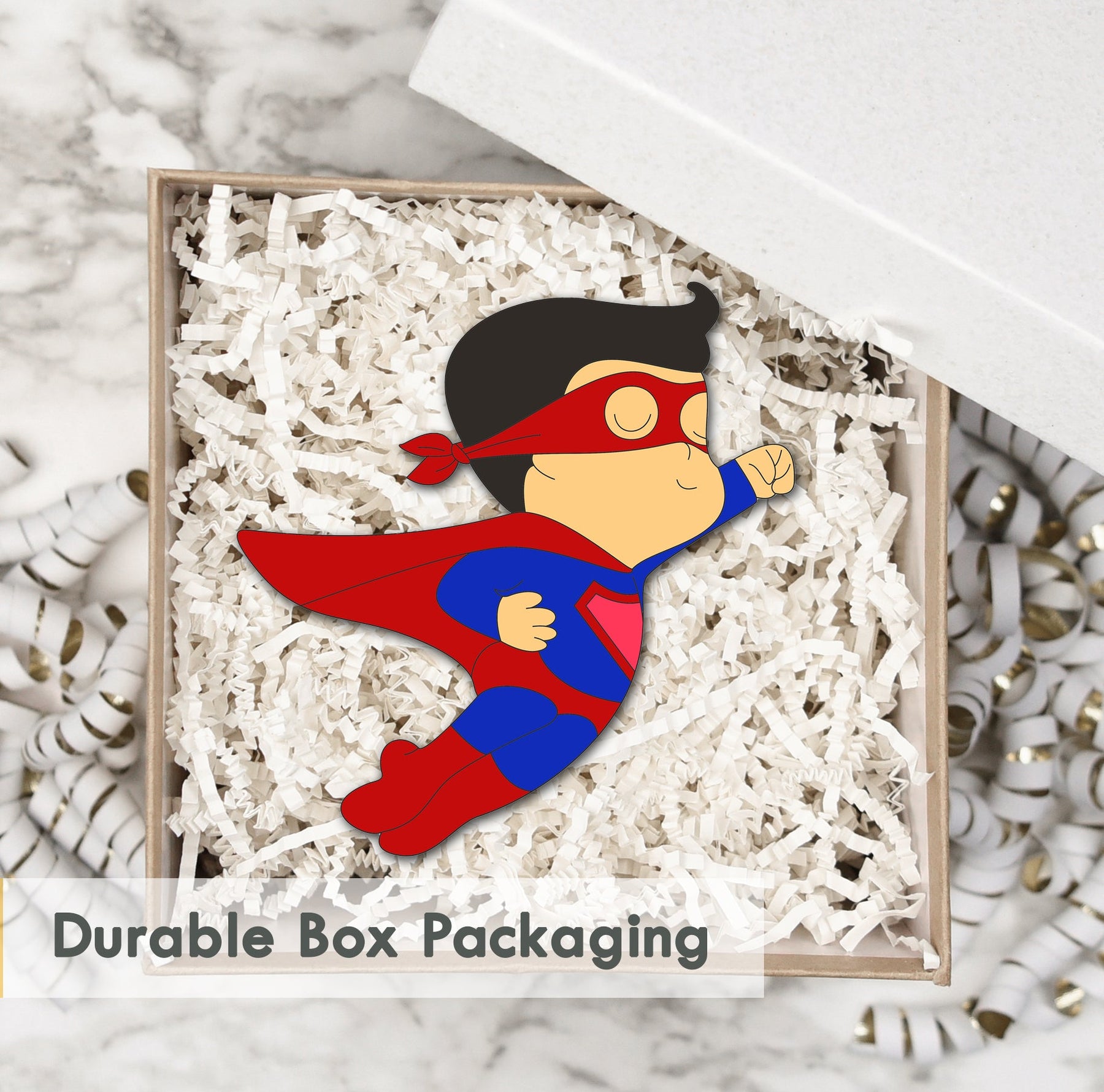 Wooden Fridge Magnet - Superman