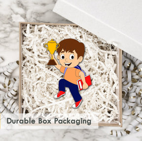 Wooden Fridge Magnet - Champion