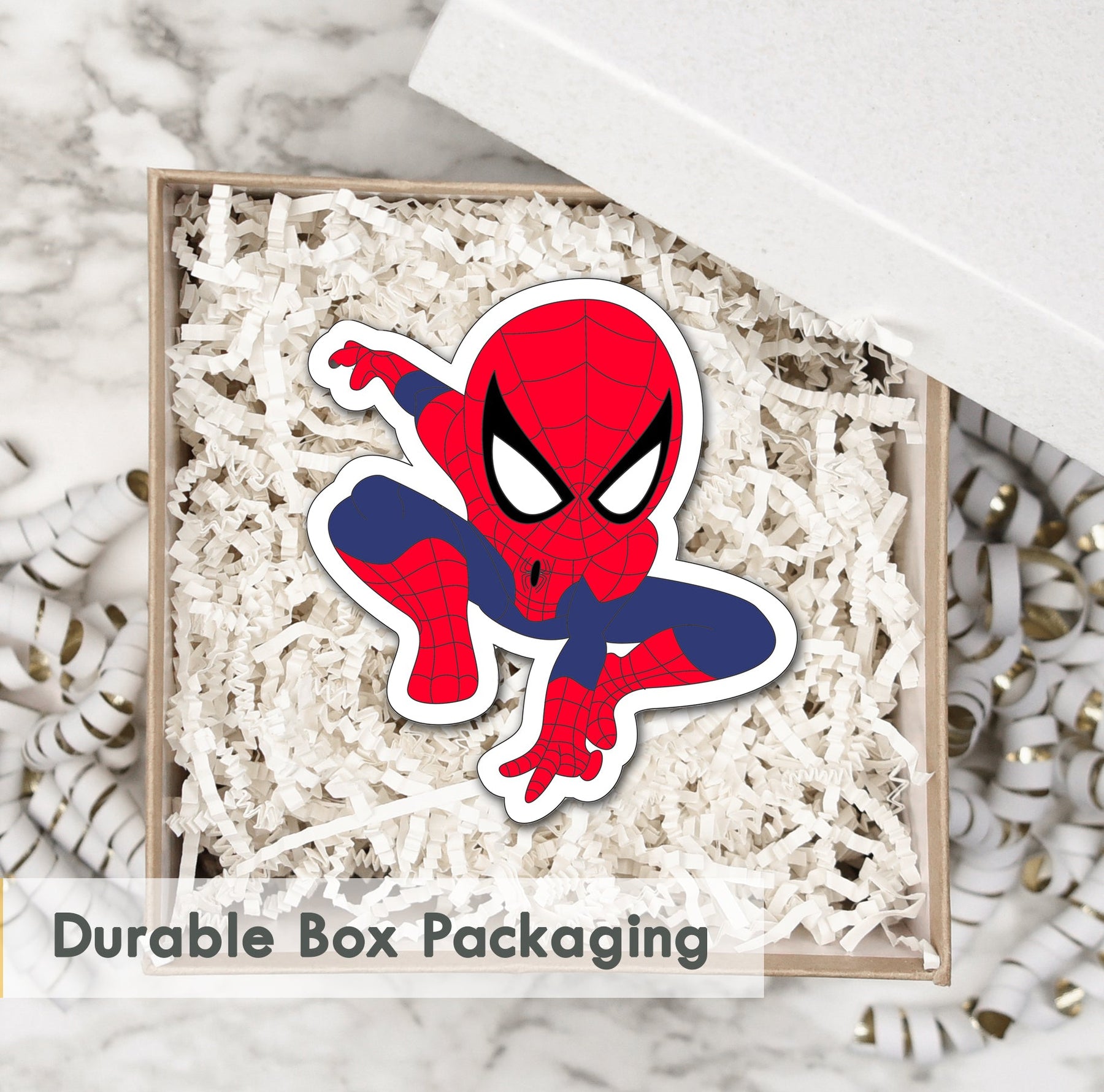 Wooden Fridge Magnet - Spiderman Style