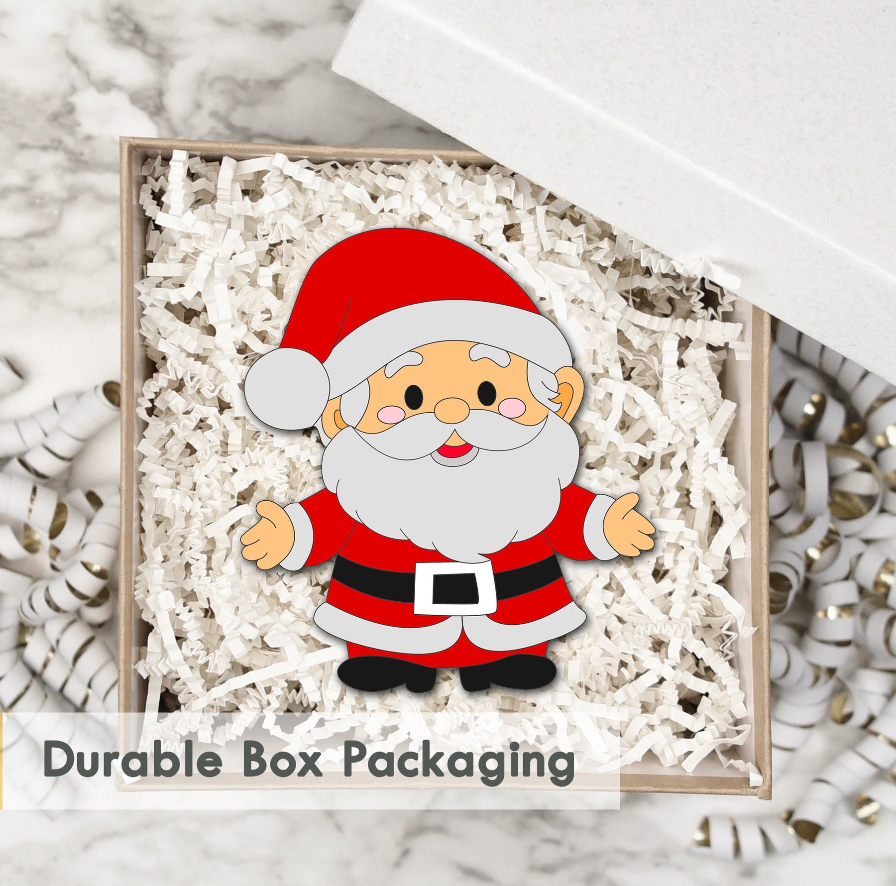 Wooden Fridge Magnet - Santa Claus