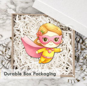 Wooden Fridge Magnet - Super Girl