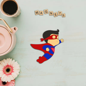 Wooden Fridge Magnet - Superman