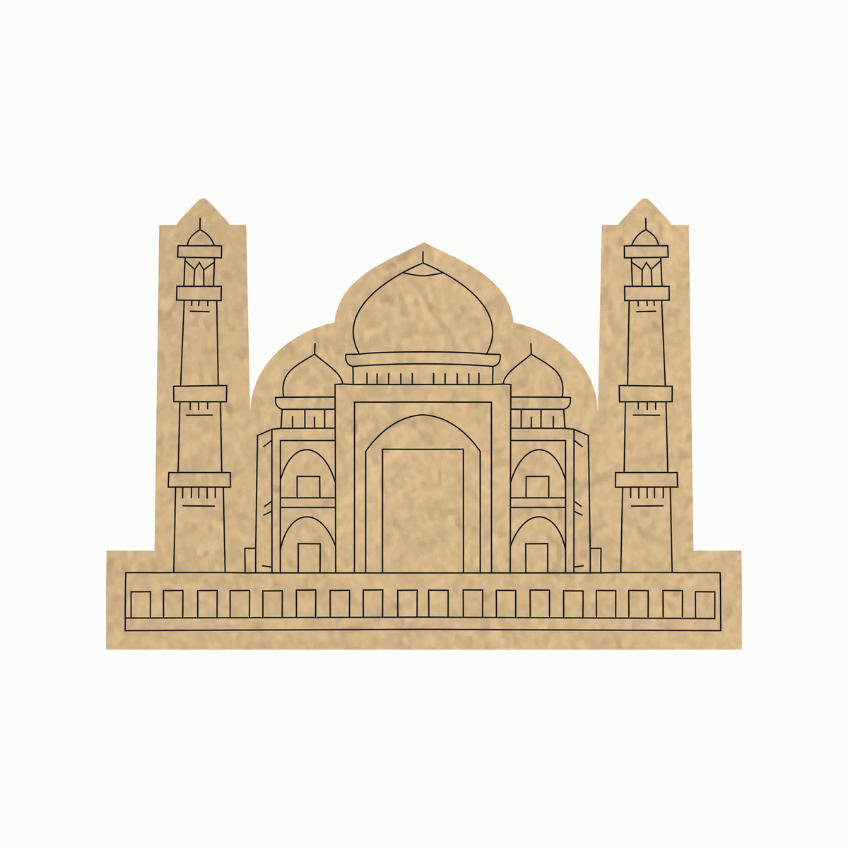 Taj Mahal Stock Illustration - Download Image Now - Taj Mahal, Outline,  Abstract - iStock