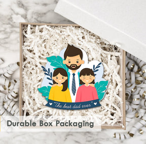 Wooden Fridge Magnet - Best Dad Ever