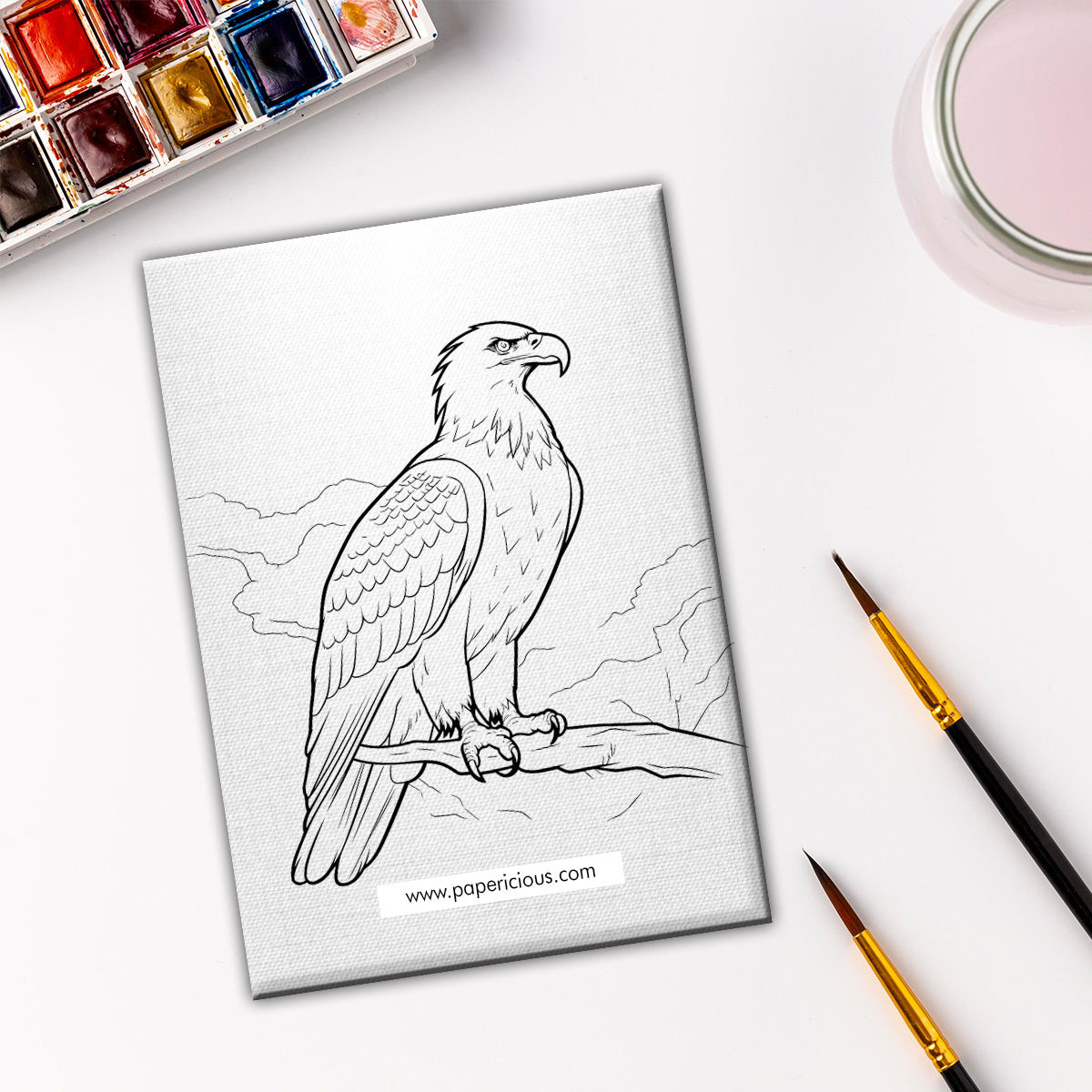 Pre Marked DIY Canvas - Eagle Style 1