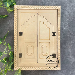 Premarked Jharokha Mirror / Door - Modern Style Door