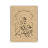 Pre Marked MDF Jharokha - Banni/Mughal Queen