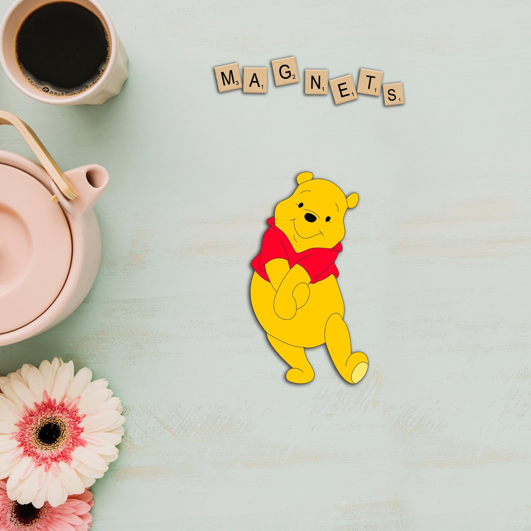 Wooden Fridge Magnet - Winnie The Pooh