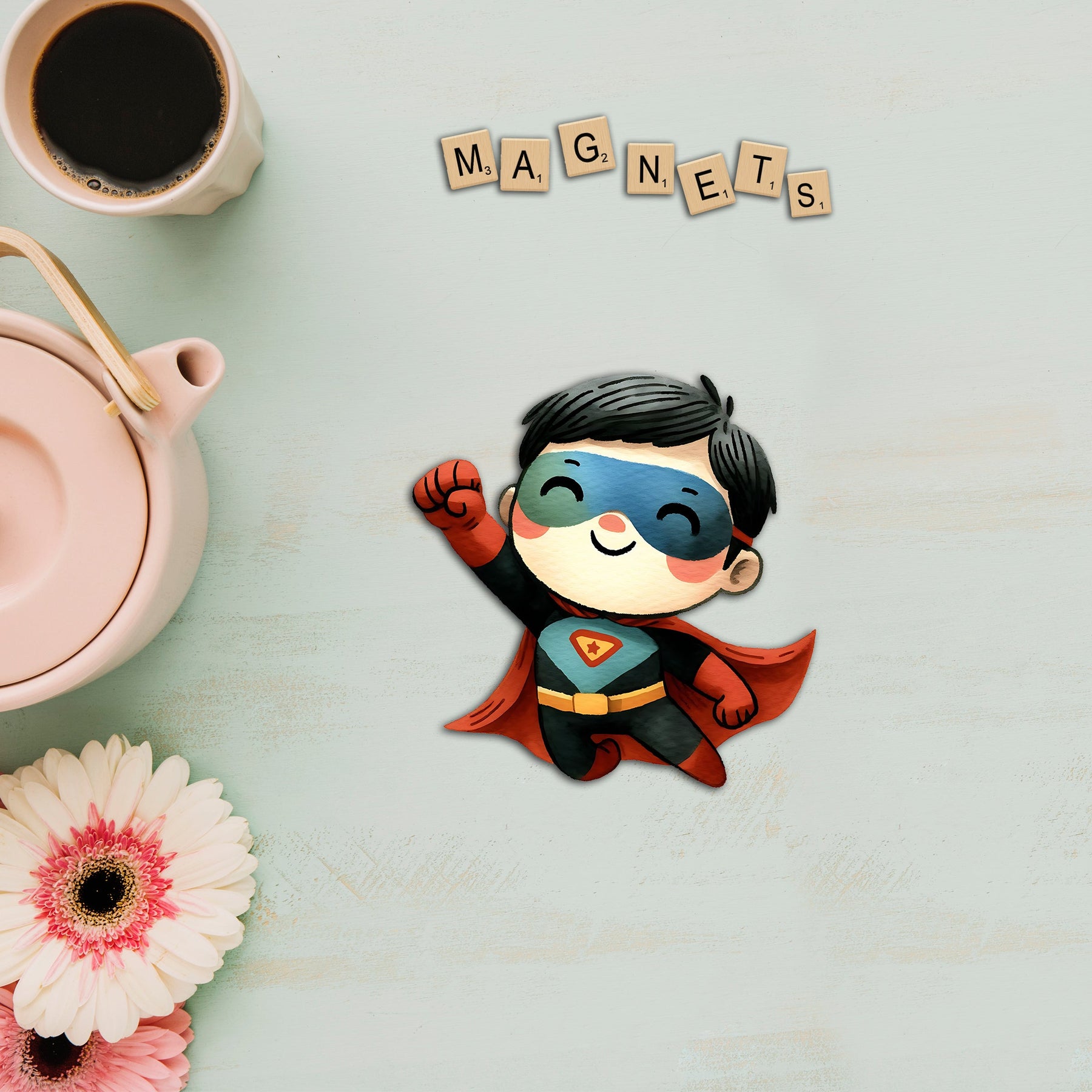 Wooden Fridge Magnet - Mighty Raju