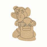 Pre Marked MDF Base -  Ganesha with  Shivling