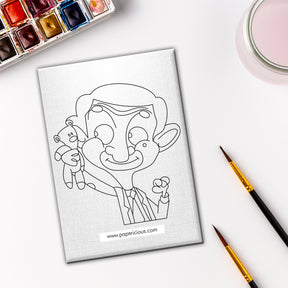 Pre Marked DIY Canvas - Mr Bean Style 3
