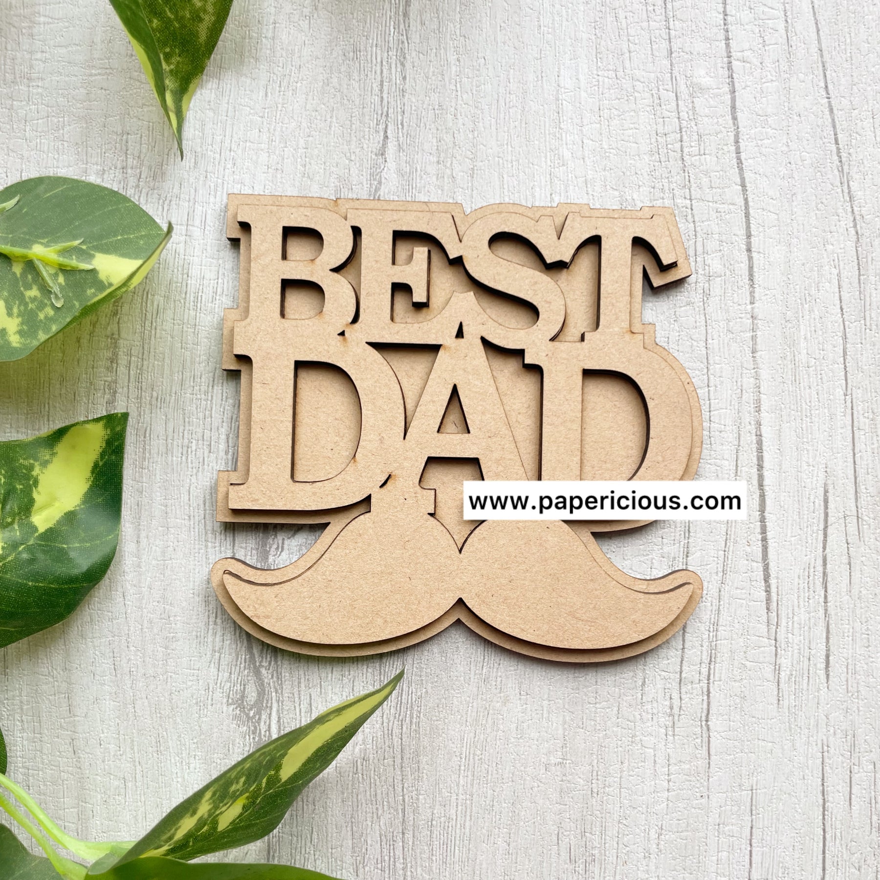 Pre Marked MDF Base - Best Dad