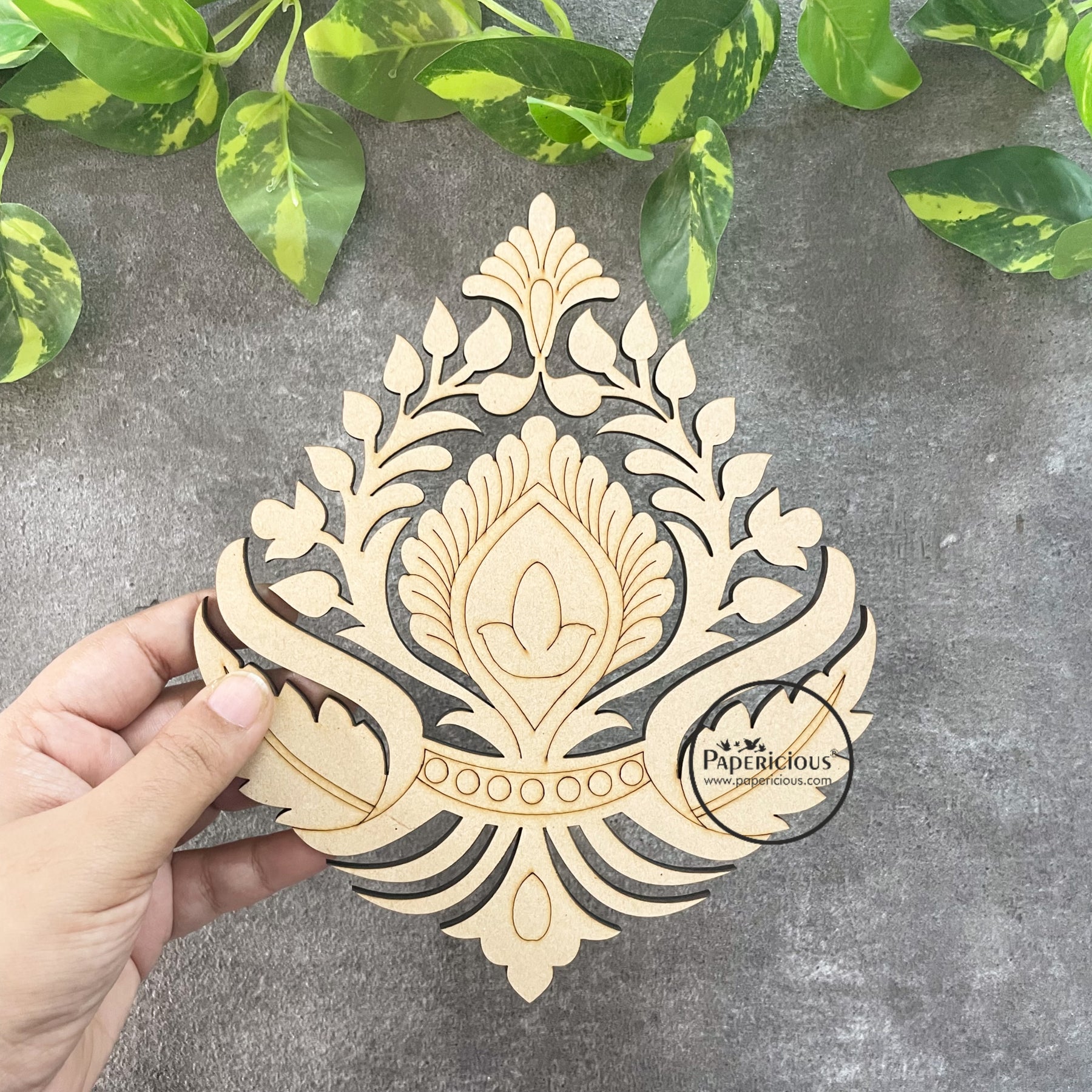 Premarked MDF Flower Motif - Style 4