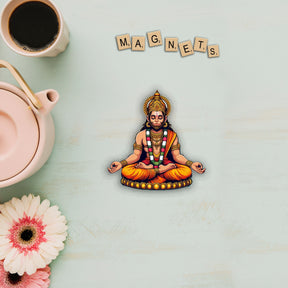 Wooden Fridge Magnet - Pawanputra