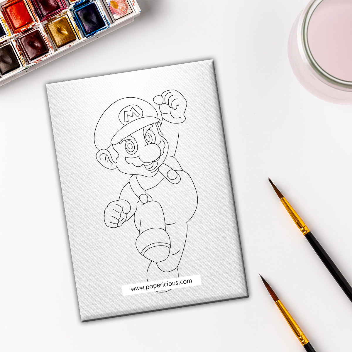 Pre Marked DIY Canvas - Mario Style 5
