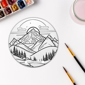 Pre Marked DIY Canvas - Mountains - Style 6