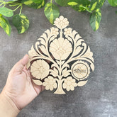 Premarked MDF Flower Motif - Style 8