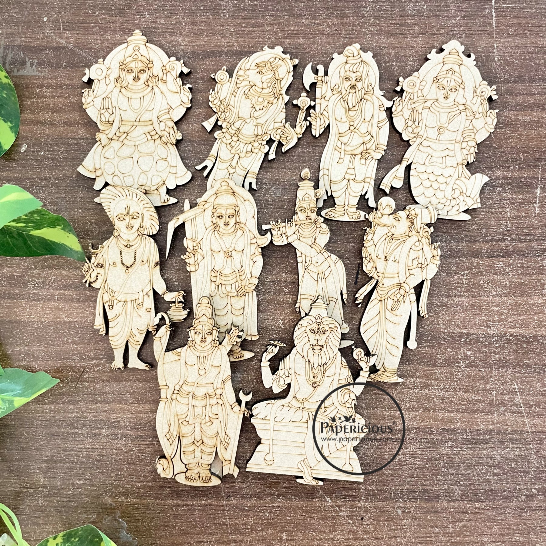 Pre Marked MDF Base -  Dasavtar cutouts