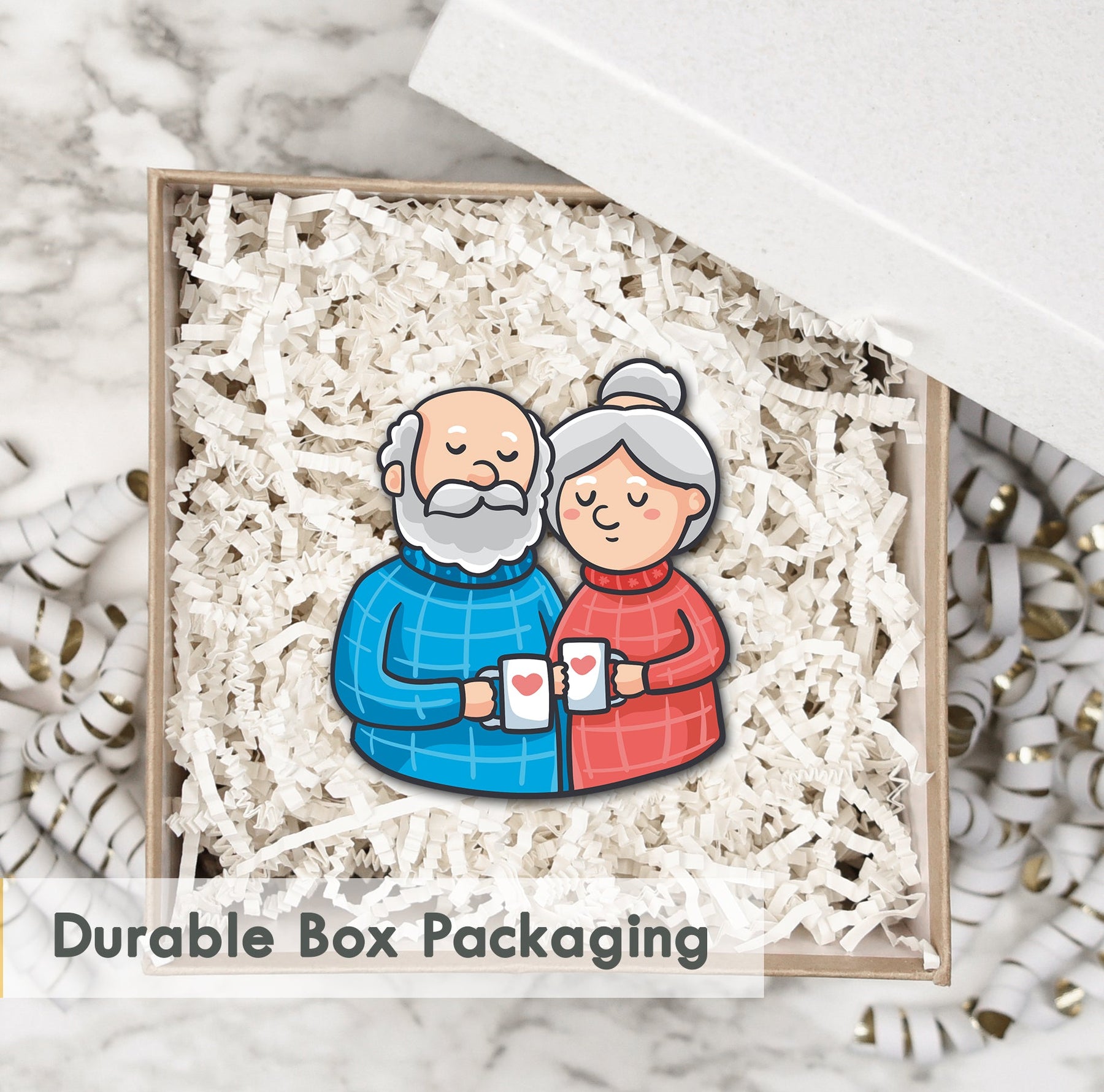 Wooden Fridge Magnet - My Grandparents