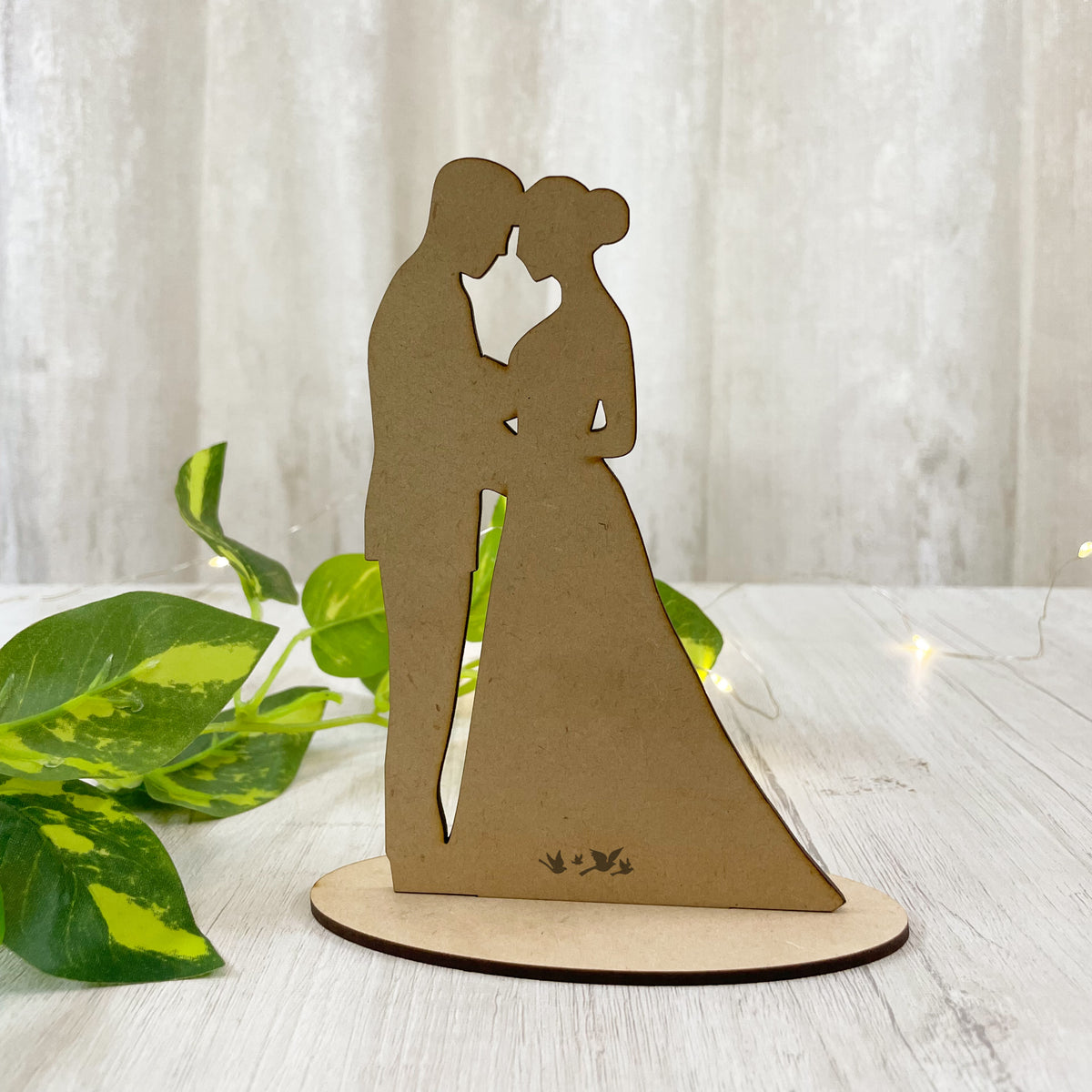 Pre Marked MDF Base - Valentines - 3D couple