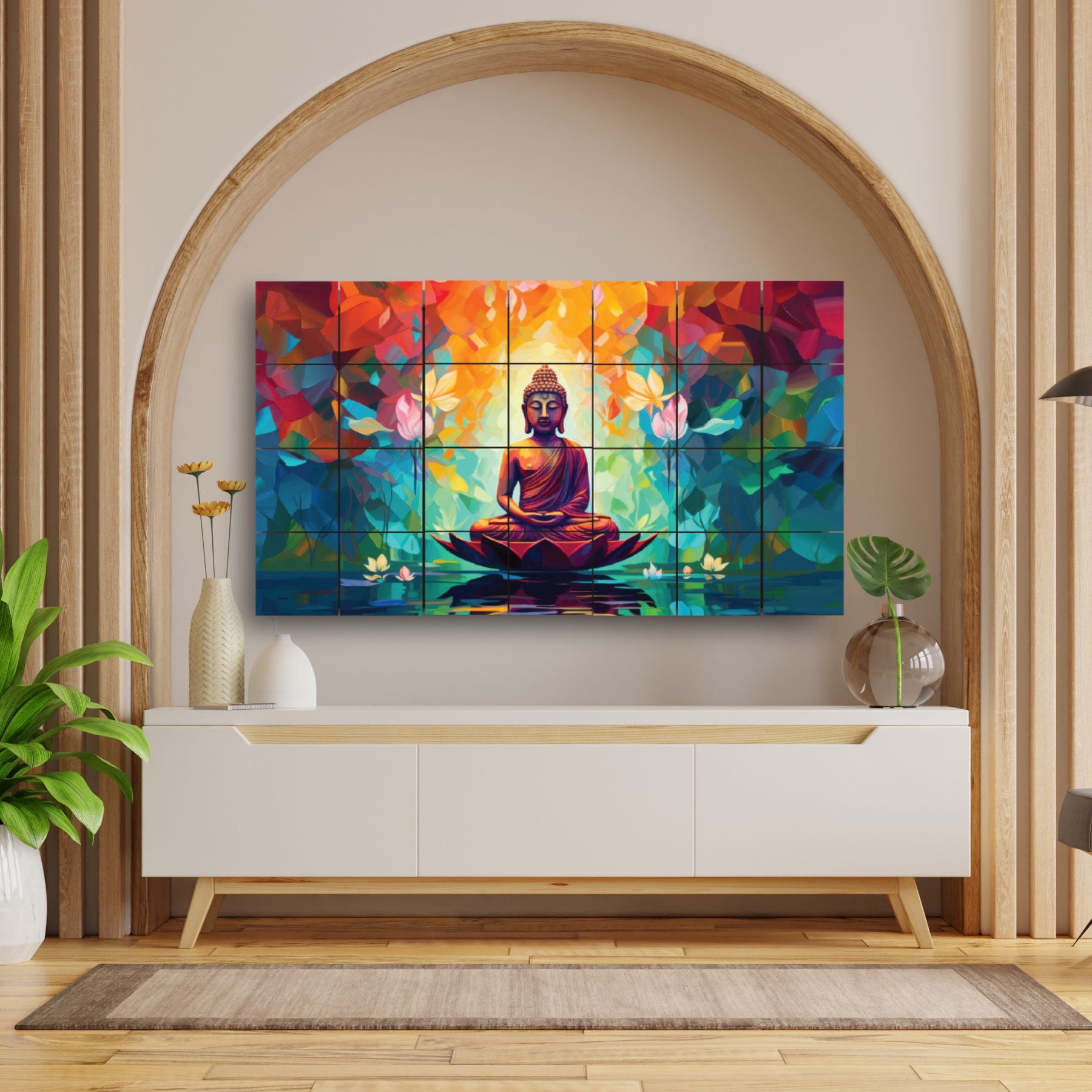 Wall Tiles Set - Lord Buddha Style 2